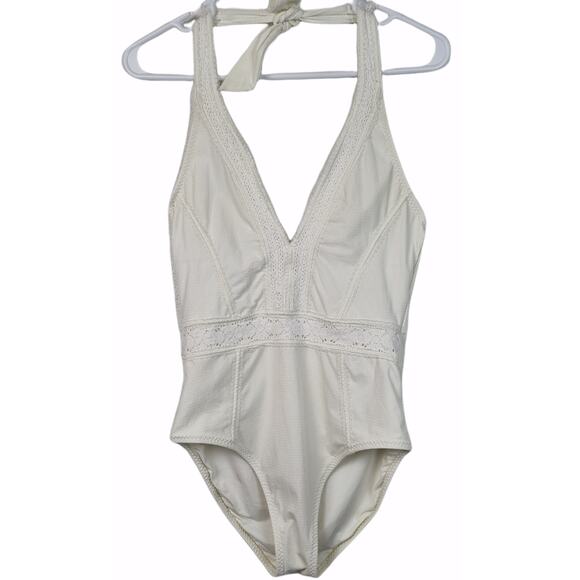 Red Carter Neo Bohemia Halter One-Piece Swimsuit - Picture 2 of 15